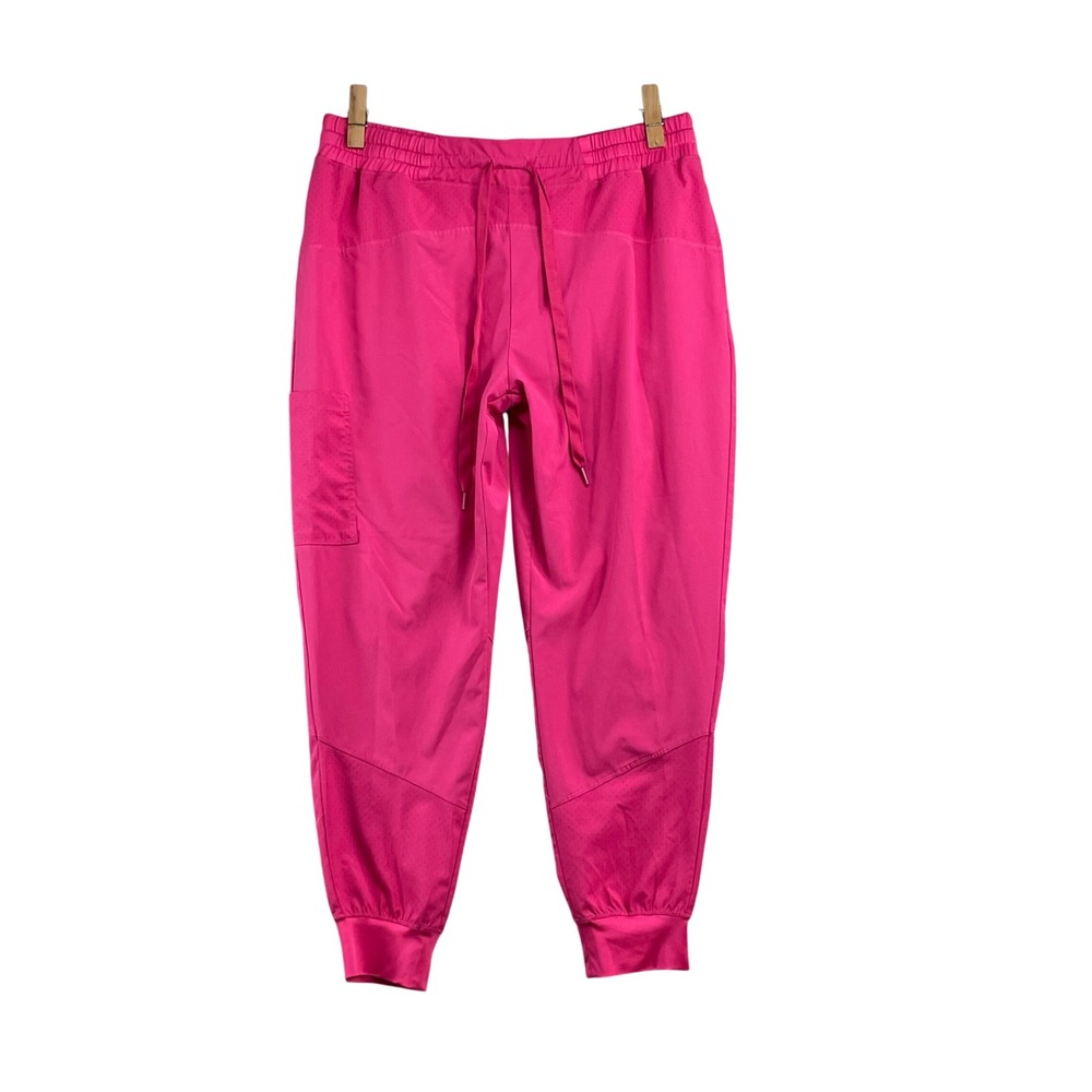 Natural Uniforms Scrub Joggers Womens Large P Pink Cool Cargo‎ Medical Workwear